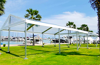 20′ Clear Top Structure Tents