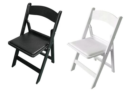 2.Black or White Resin Chairs
