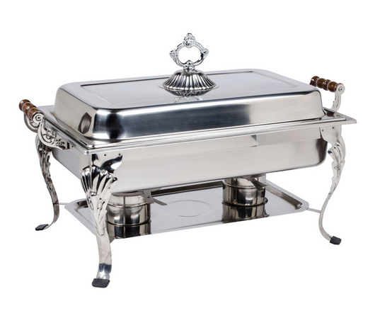 8 Quart Fancy Stainless Steel Chafer